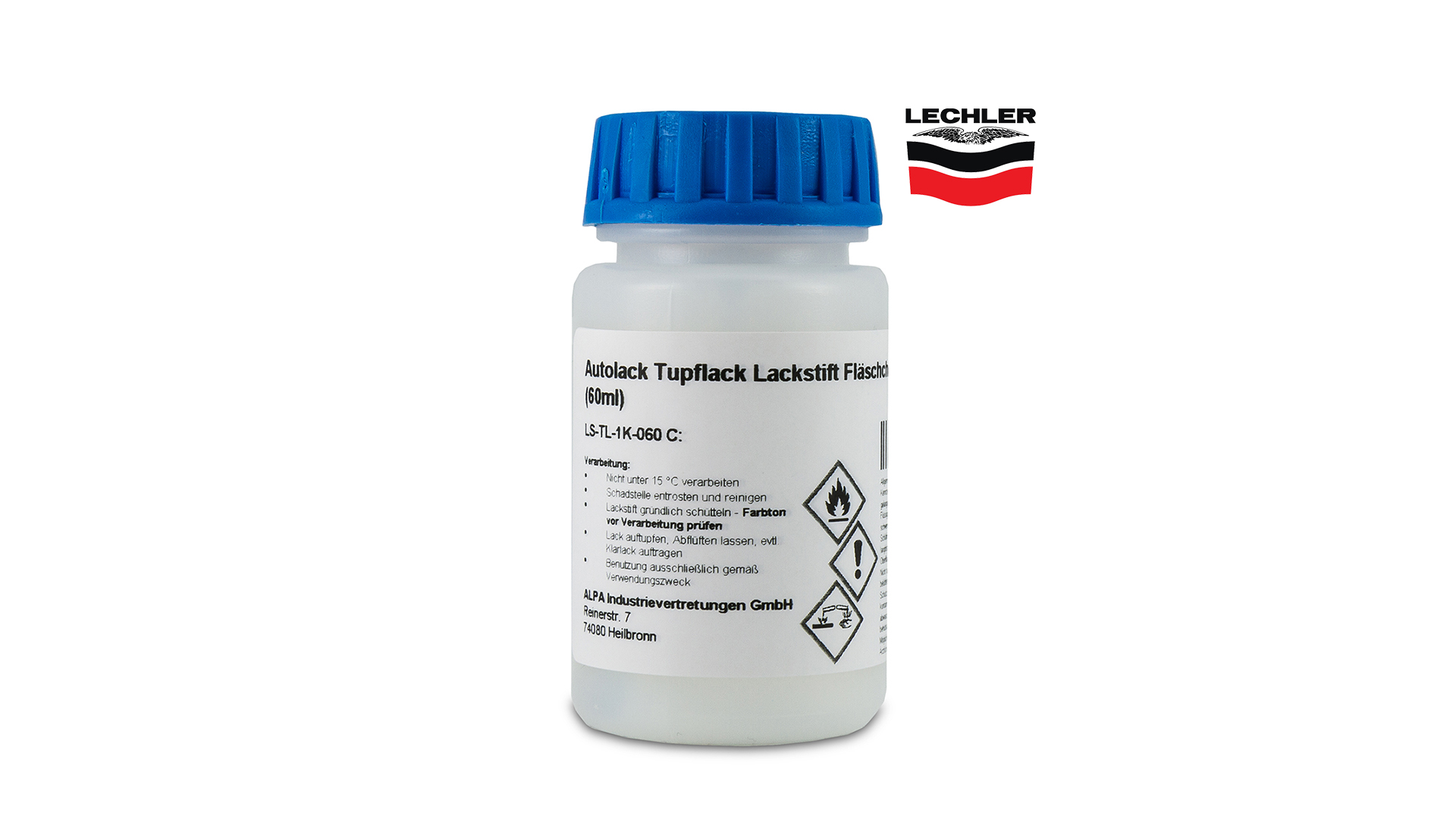 Lackstift Piaggio 208 Alabastro 60ml Lechler-Zweischicht-Wasserlack